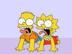 Lisa et Bart Simpsons