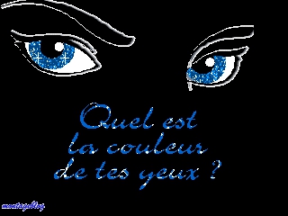 quelle est ta couleur de yeux ?