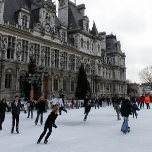 Patinoire Hotel de ville Paris