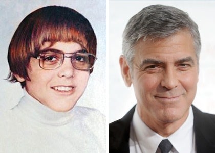 George Clooney petit et grand 