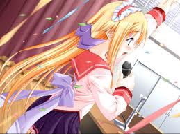la chanteuse mangas blonde comme moi