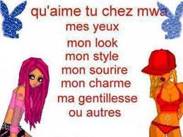           q'aime tu chez moi???