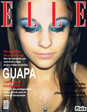 le  mannequin     du  magazine