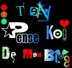 Ten pense kwa de mon blog?