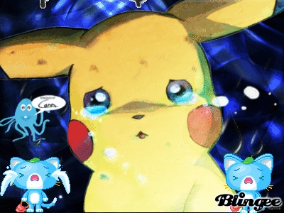 pikachu en larme