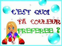 quelle couleur aime tu
