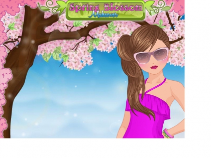 Un relook d'une fille d'un jeu 