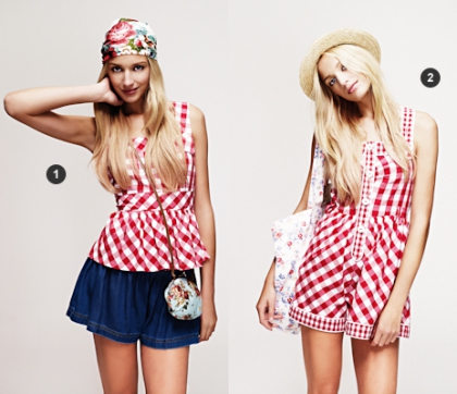 Shopping tendance mode vichy Printemps/�t� 2011