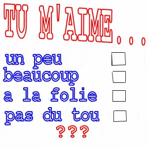 tu m'aime???