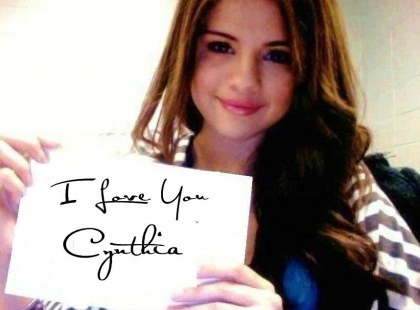 Selena Gomez qui ma fait une ddicace 