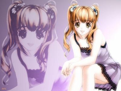 Manga fille et reflet