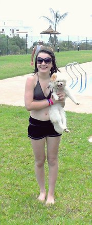 Moi � L� Piscine Aveec Mon Chiien : 