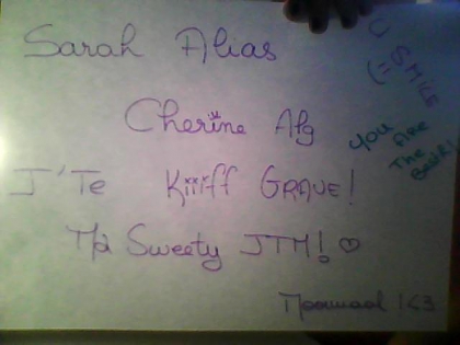 ♥ Voila Pouur Twa Ma Sweety Aliias Cheriine Alg Aliias Sarah !!! ♥