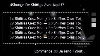 �change de chiffres
