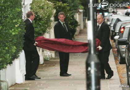 Le corps d'Amy Winehouse.